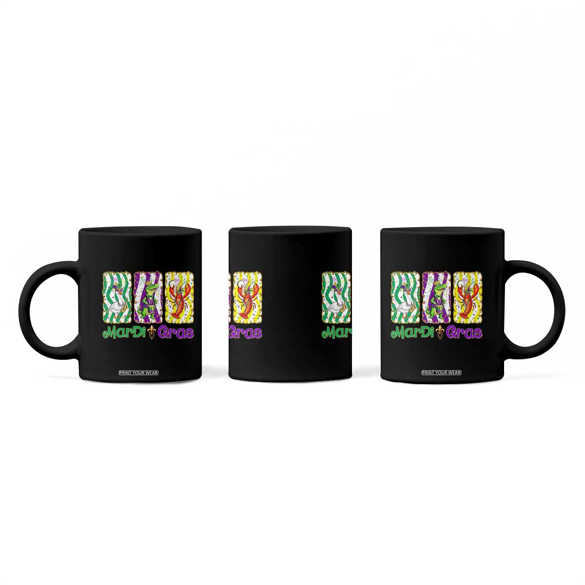 Funny Mardi Gras Animal Coffee Mug Alligator Crawfish Goose New Orleans Louisiana TS14 Print Your Wear