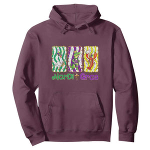 Funny Mardi Gras Animal Hoodie Alligator Crawfish Goose New Orleans Louisiana TS14 Maroon Print Your Wear