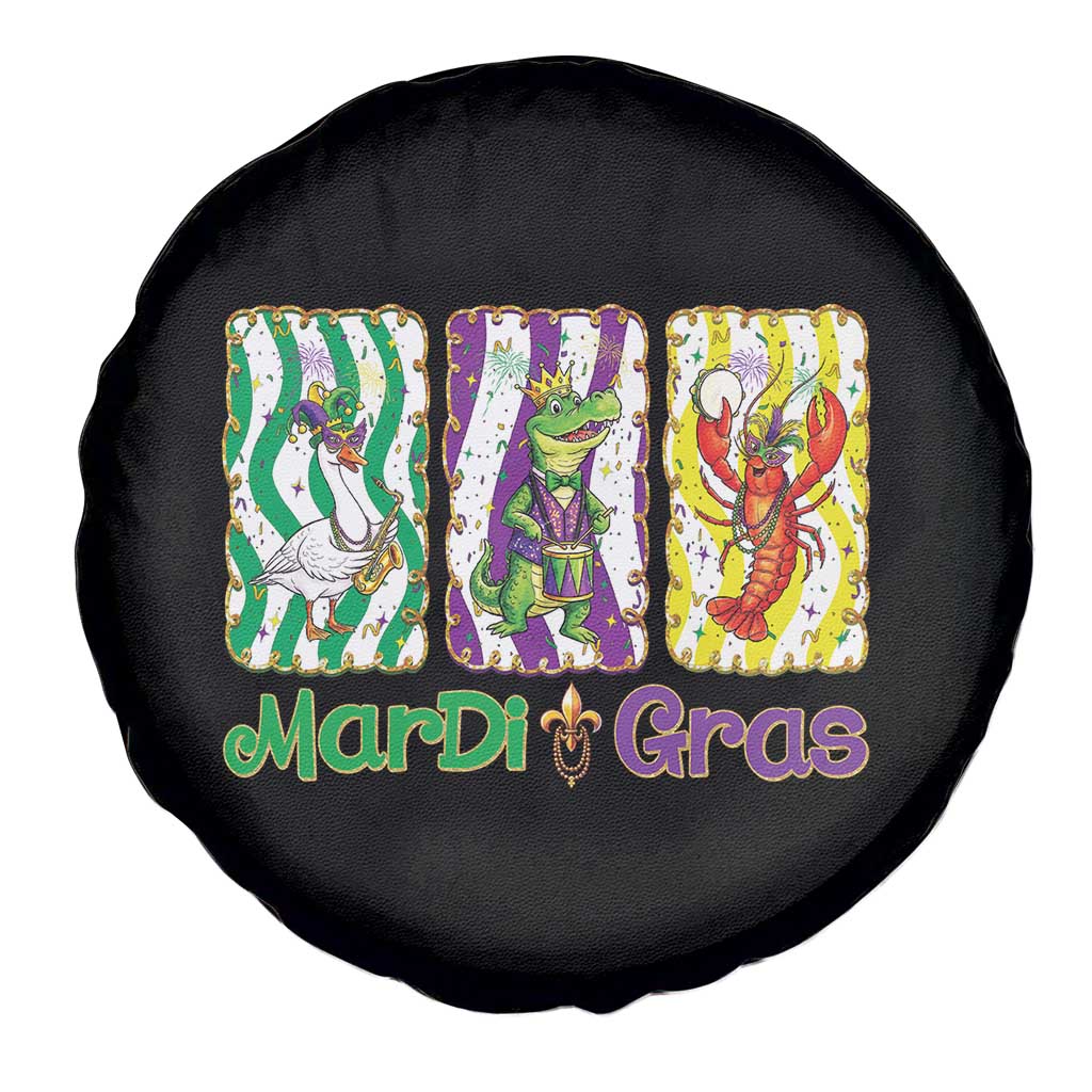 Funny Mardi Gras Animal Spare Tire Cover Alligator Crawfish Goose New Orleans Louisiana TS14 Print Your Wear