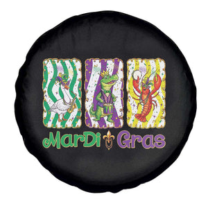 Funny Mardi Gras Animal Spare Tire Cover Alligator Crawfish Goose New Orleans Louisiana TS14 Print Your Wear