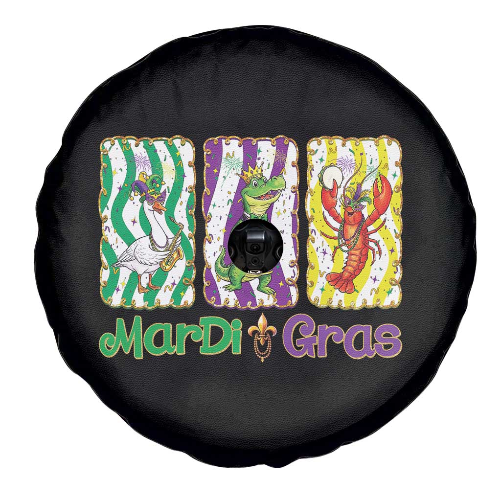 Funny Mardi Gras Animal Spare Tire Cover Alligator Crawfish Goose New Orleans Louisiana TS14 Print Your Wear