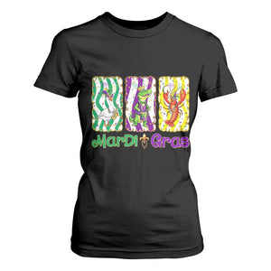 Funny Mardi Gras Animal T Shirt For Women Alligator Crawfish Goose New Orleans Louisiana TS14 Black Print Your Wear