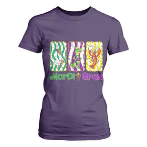 Funny Mardi Gras Animal T Shirt For Women Alligator Crawfish Goose New Orleans Louisiana TS14 Purple Print Your Wear