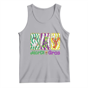 Funny Mardi Gras Animal Tank Top Alligator Crawfish Goose New Orleans Louisiana TS14 Athletic Heather Print Your Wear