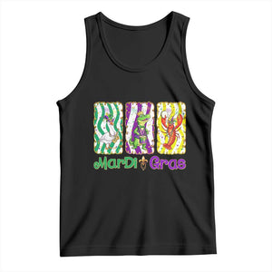 Funny Mardi Gras Animal Tank Top Alligator Crawfish Goose New Orleans Louisiana TS14 Black Print Your Wear