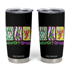 Funny Mardi Gras Animal Tumbler Cup Alligator Crawfish Goose New Orleans Louisiana TS14 Black Print Your Wear