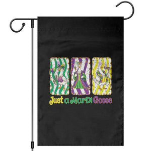 Mardi Gras Goose Garden Flag Just A Mardi Goose TS14 Black Print Your Wear