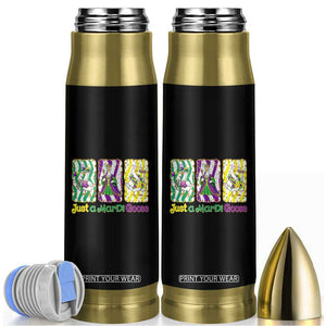 Mardi Gras Goose Bullet Tumbler Just A Mardi Goose TS14 Black Print Your Wear
