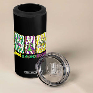 Mardi Gras Goose 4 in 1 Can Cooler Tumbler Just A Mardi Goose TS14 Print Your Wear