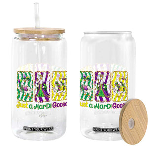 Mardi Gras Goose Glass Can Just A Mardi Goose TS14 Print Your Wear
