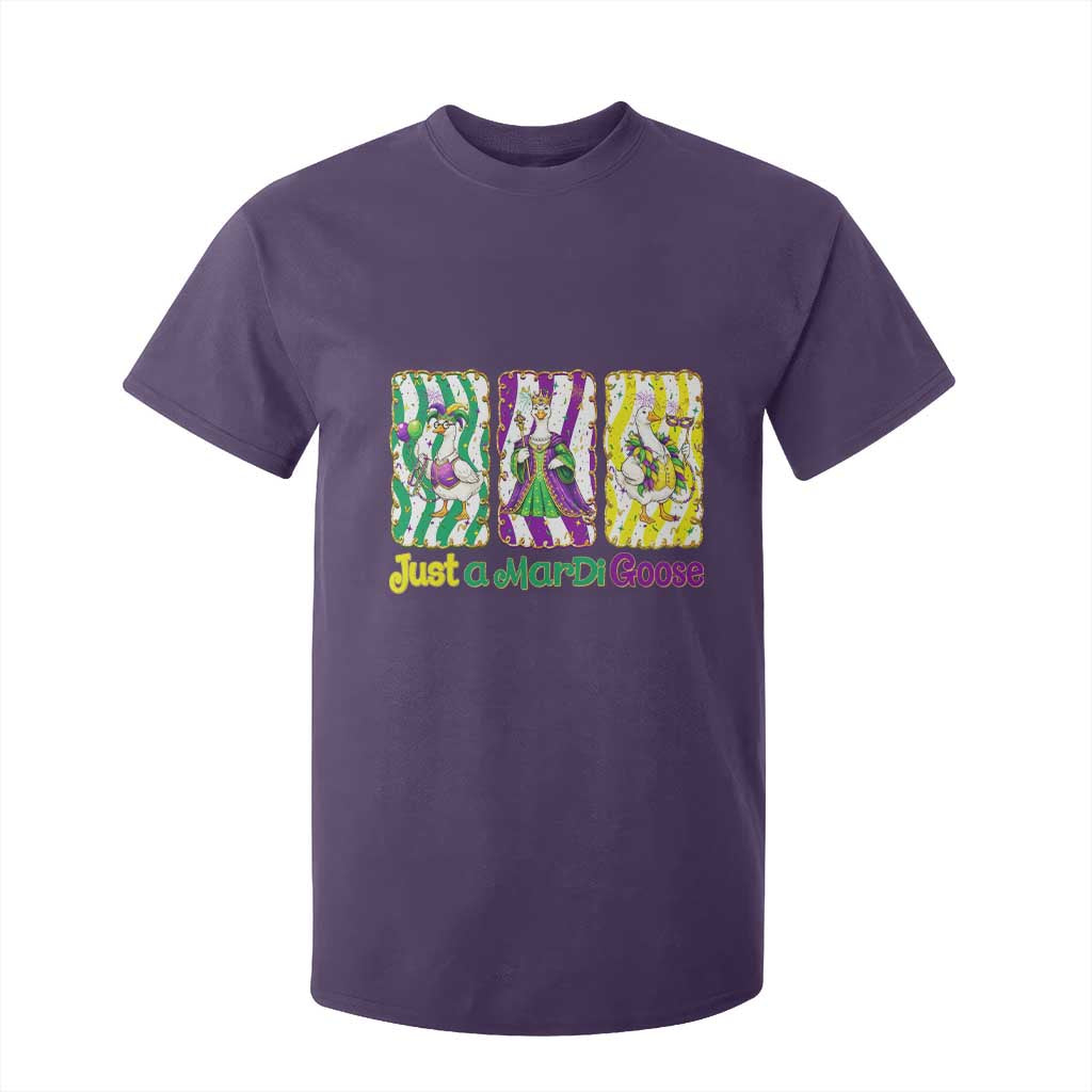 Mardi Gras Goose T Shirt For Kid Just A Mardi Goose TS14 Purple Print Your Wear