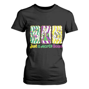 Mardi Gras Goose T Shirt For Women Just A Mardi Goose TS14 Black Print Your Wear