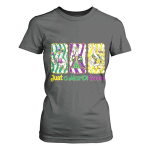 Mardi Gras Goose T Shirt For Women Just A Mardi Goose TS14 Dark Heather Print Your Wear