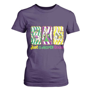 Mardi Gras Goose T Shirt For Women Just A Mardi Goose TS14 Purple Print Your Wear