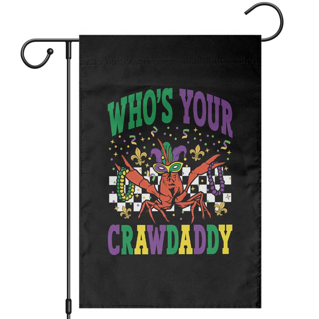 Mardi Gras Crawfish Garden Flag Who Is Your Crawdaddy TS14 Black Print Your Wear