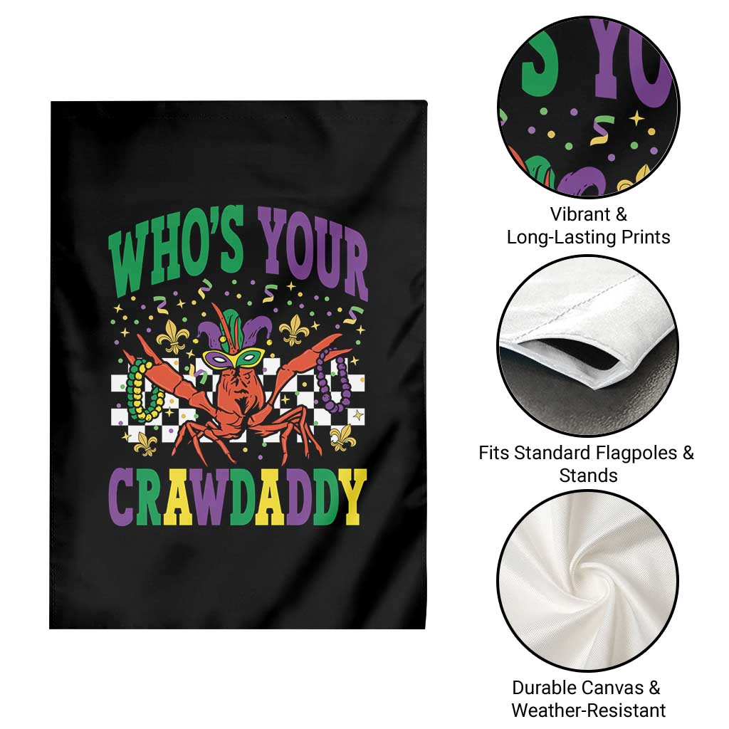 Mardi Gras Crawfish Garden Flag Who Is Your Crawdaddy TS14 Print Your Wear