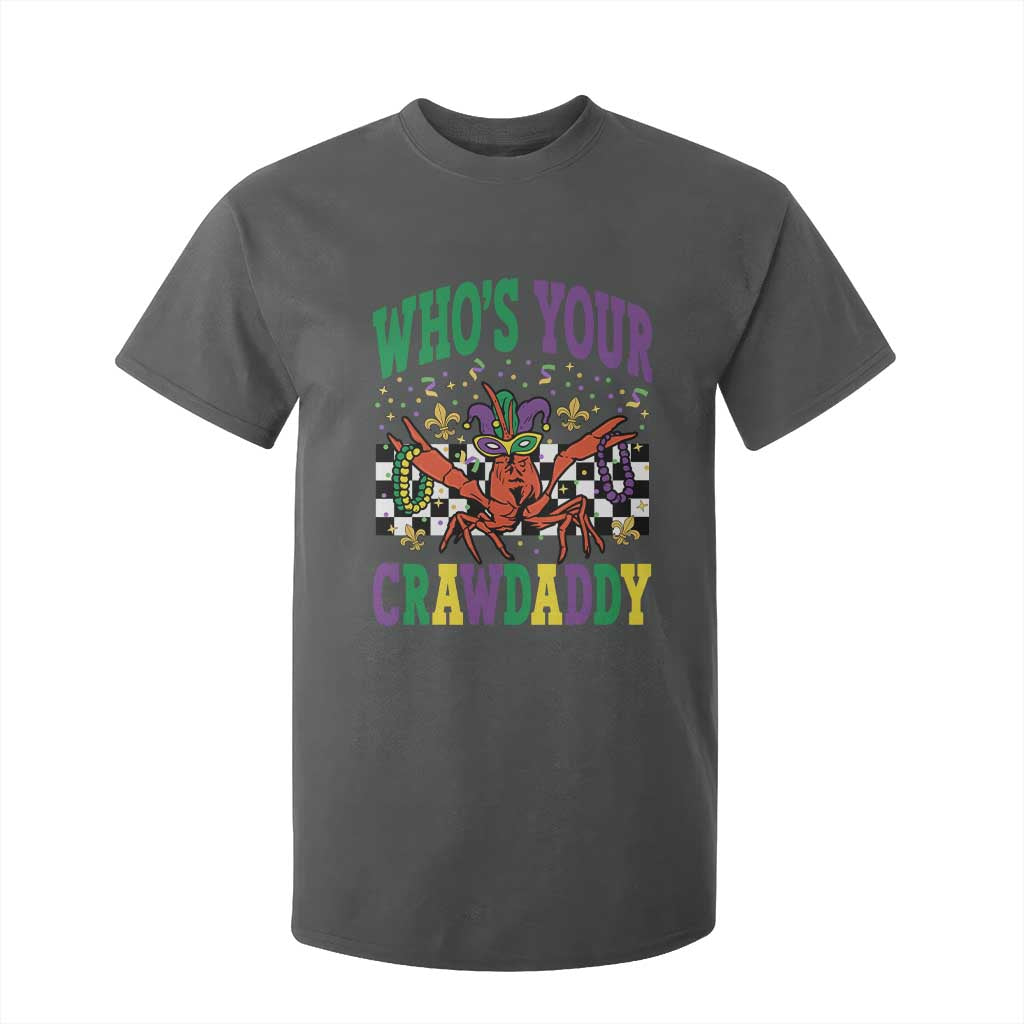 Mardi Gras Crawfish T Shirt For Kid Who Is Your Crawdaddy TS14 Dark Heather Print Your Wear