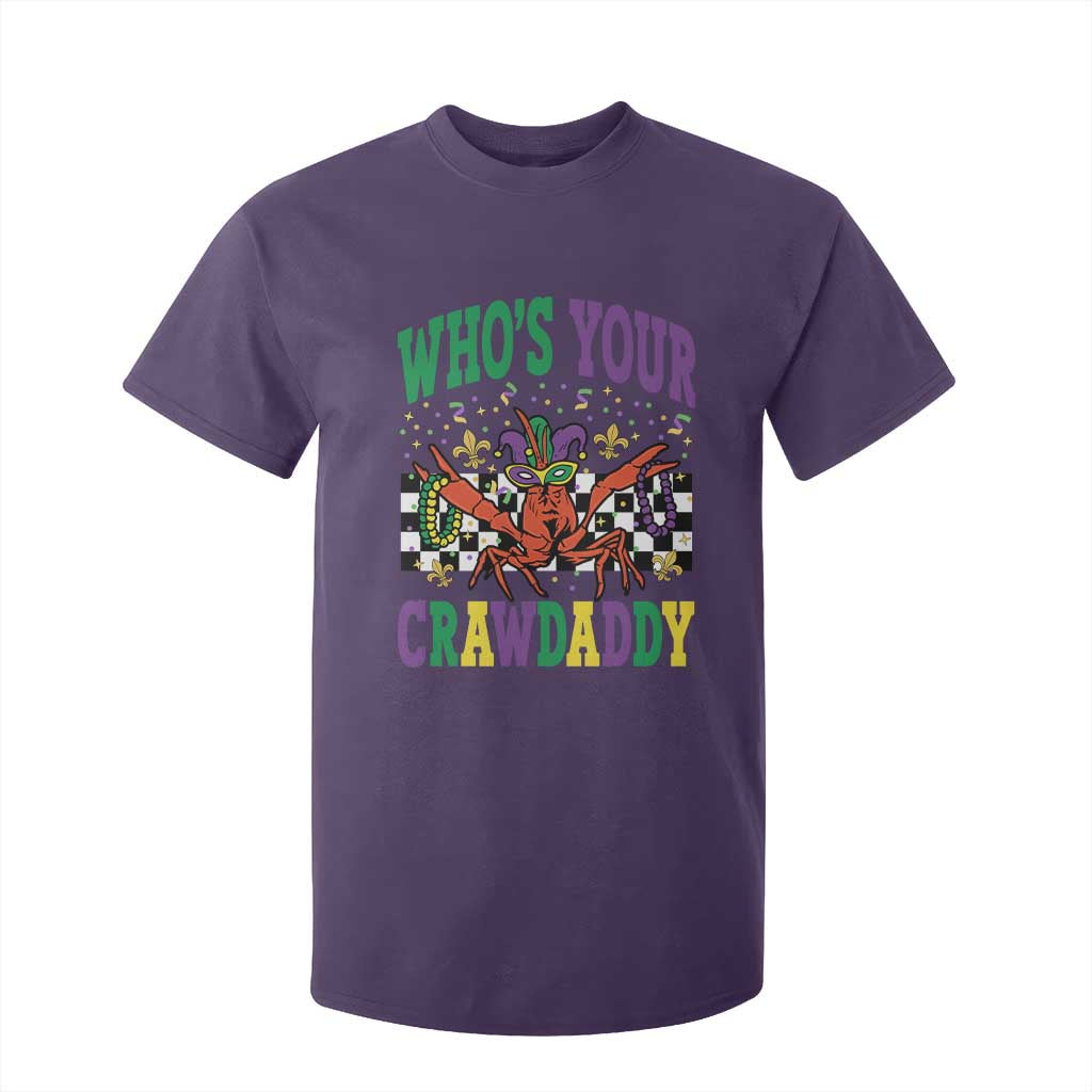 Mardi Gras Crawfish T Shirt For Kid Who Is Your Crawdaddy TS14 Purple Print Your Wear
