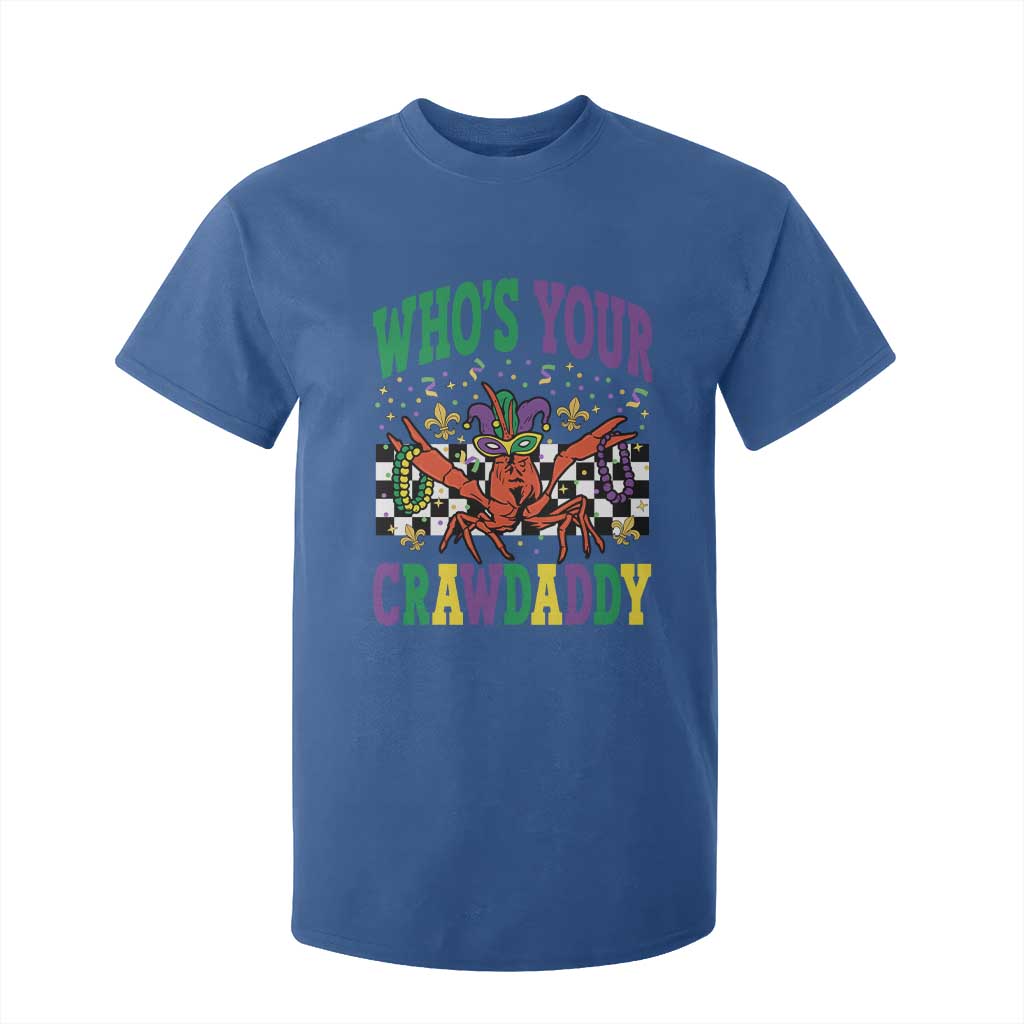 Mardi Gras Crawfish T Shirt For Kid Who Is Your Crawdaddy TS14 Royal Blue Print Your Wear