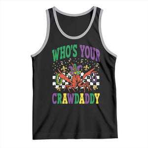 Mardi Gras Crawfish Tank Top Who Is Your Crawdaddy TS14 Black Athletic Heather Print Your Wear