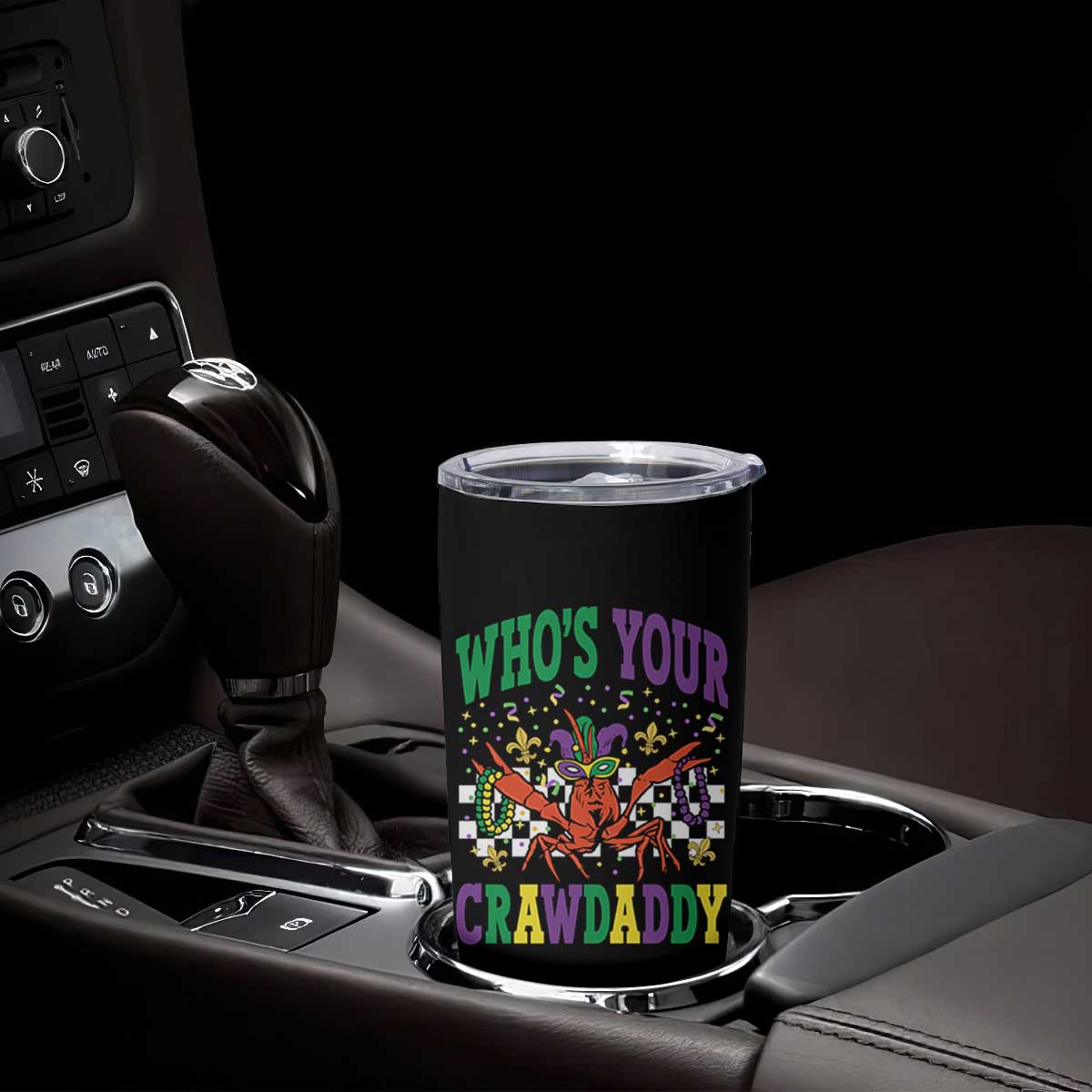 Mardi Gras Crawfish Tumbler Cup Who Is Your Crawdaddy TS14 Print Your Wear