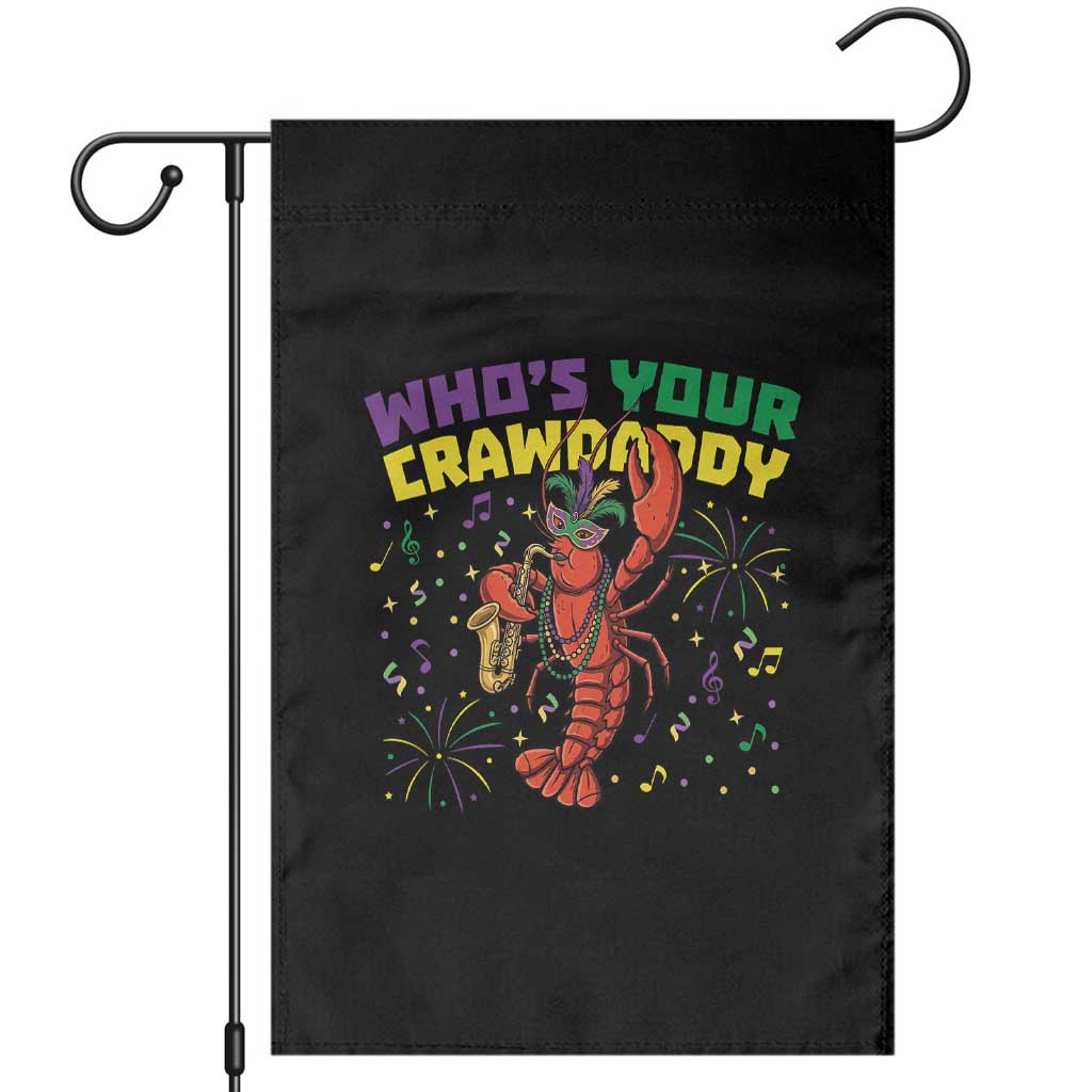 Mardi Gras Crawfish Garden Flag Who Is Your Crawdaddy Carnival Party TS14 Black Print Your Wear