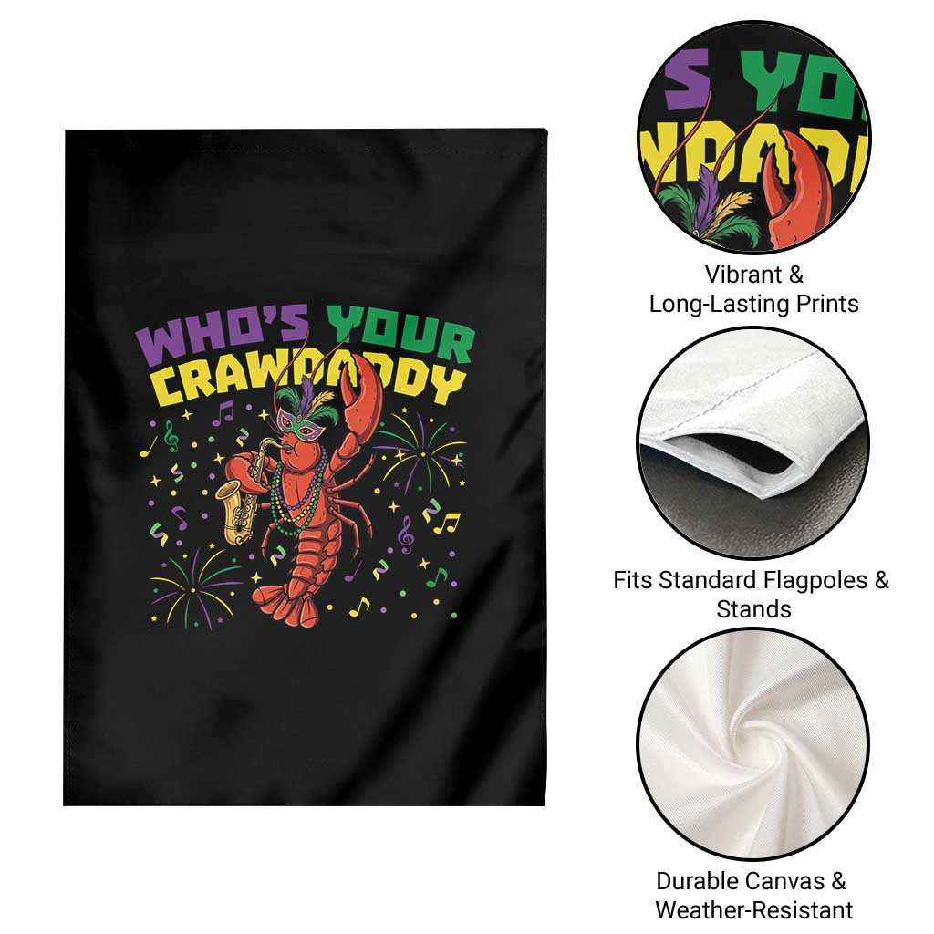 Mardi Gras Crawfish Garden Flag Who Is Your Crawdaddy Carnival Party TS14 Print Your Wear