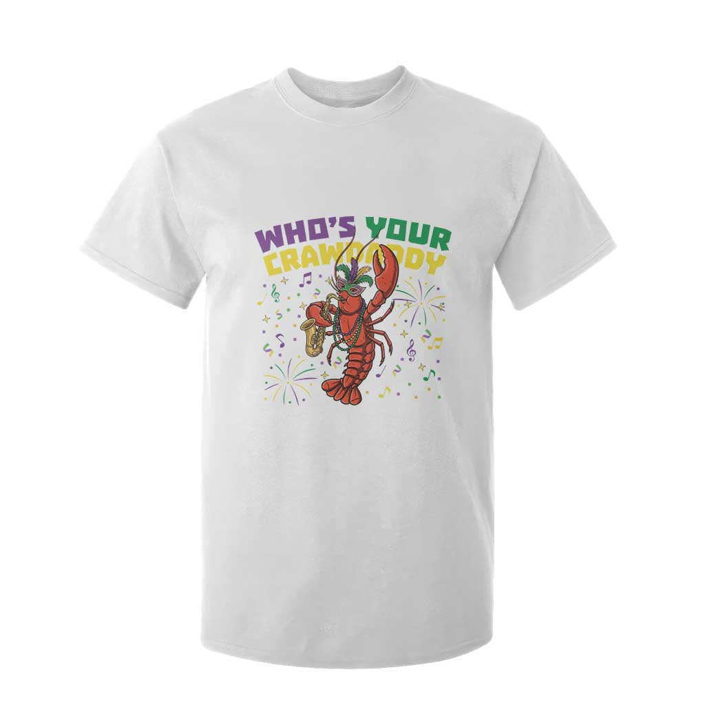 Mardi Gras Crawfish T Shirt For Kid Who Is Your Crawdaddy Carnival Party TS14 White Print Your Wear