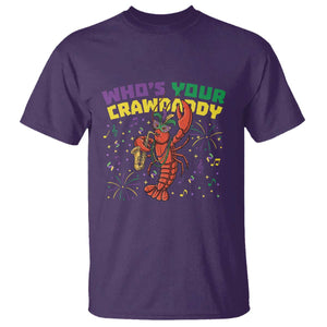 Mardi Gras Crawfish T Shirt Who Is Your Crawdaddy Carnival Party TS14 Purple Print Your Wear