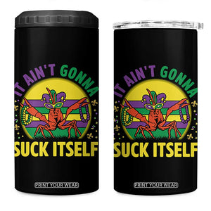 Mardi Gras Crawfish 4 in 1 Can Cooler Tumbler It Ain't Gonna Suck Itself TS14 One Size: 16 oz Black Print Your Wear