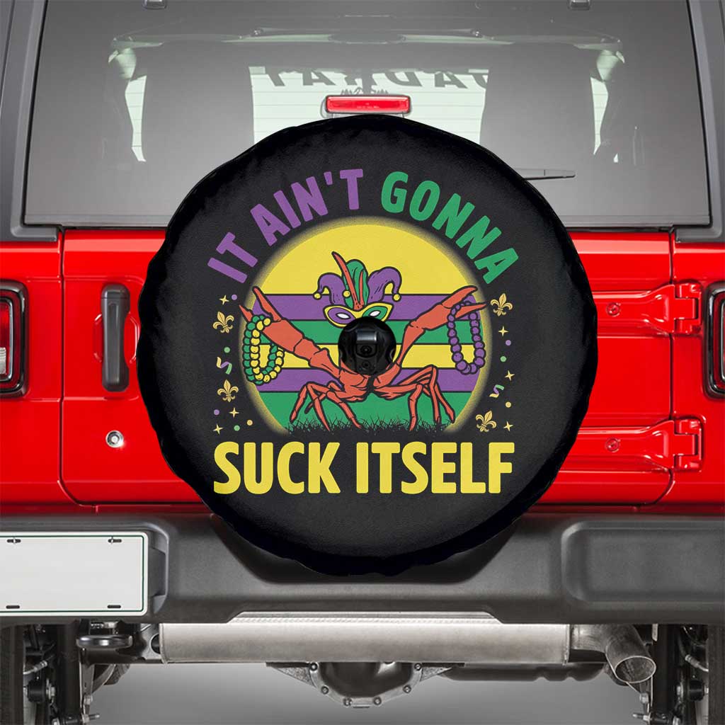 Mardi Gras Crawfish Spare Tire Cover It Ain't Gonna Suck Itself TS14 Black Print Your Wear