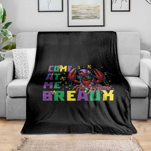 Mardi Gras Crawfish Throw Blanket Come At Me Breaux TS14 Print Your Wear