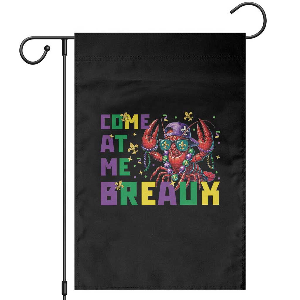 Mardi Gras Crawfish Garden Flag Come At Me Breaux TS14 Black Print Your Wear