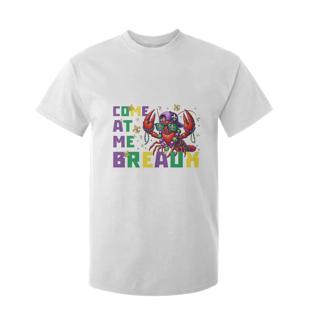 Mardi Gras Crawfish T Shirt For Kid Come At Me Breaux TS14 White Print Your Wear