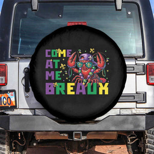 Mardi Gras Crawfish Spare Tire Cover Come At Me Breaux TS14 No hole Black Print Your Wear