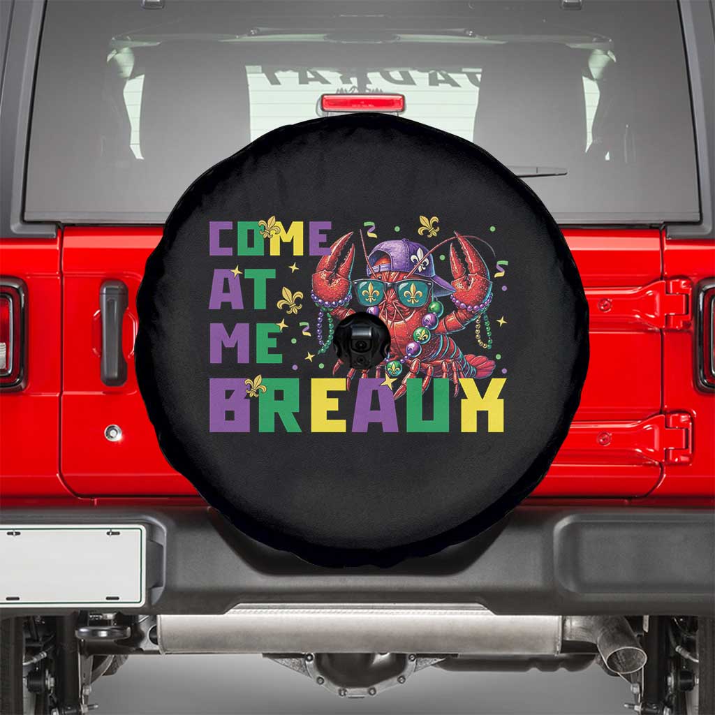 Mardi Gras Crawfish Spare Tire Cover Come At Me Breaux TS14 Black Print Your Wear