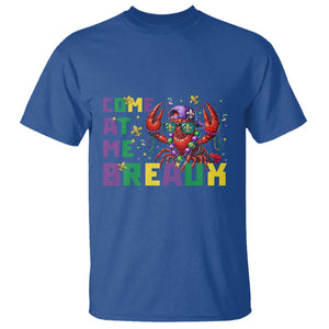 Mardi Gras Crawfish T Shirt Come At Me Breaux TS14 Royal Blue Print Your Wear