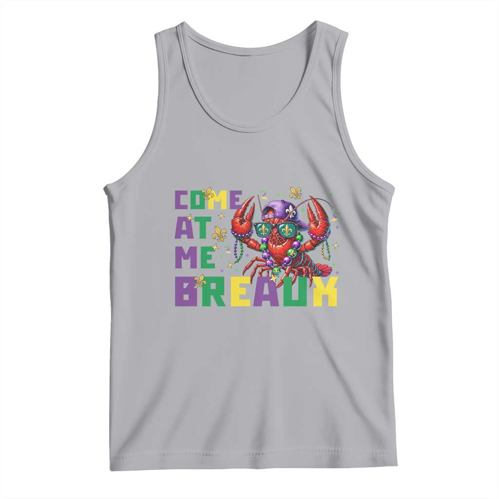 Mardi Gras Crawfish Tank Top Come At Me Breaux TS14 Athletic Heather Print Your Wear