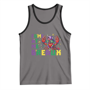 Mardi Gras Crawfish Tank Top Come At Me Breaux TS14 Deep Heather Black Print Your Wear