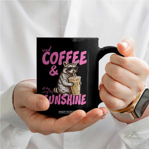 Iced Coffee and Sunshine Coffee Mug Funny Raccoon Summer Coffee Lover Gift TS14 Print Your Wear