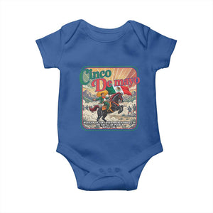 Cinco de Mayo Battle of Puebla Baby Onesie Mexican Victory History 1862 TS14 Royal Blue Print Your Wear