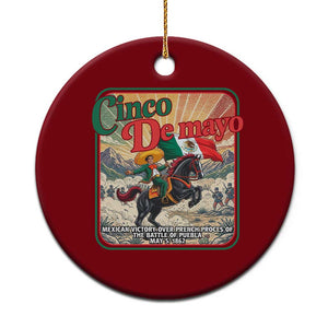 Cinco de Mayo Battle of Puebla Ceramic Ornament Mexican Victory History 1862 TS14 1pc Red Print Your Wear