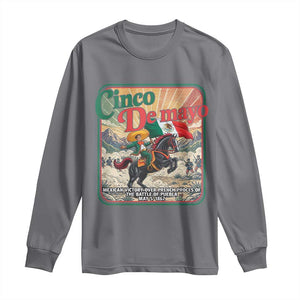Cinco de Mayo Battle of Puebla Long Sleeve Shirt Mexican Victory History 1862 TS14 Charcoal Print Your Wear
