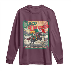 Cinco de Mayo Battle of Puebla Long Sleeve Shirt Mexican Victory History 1862 TS14 Maroon Print Your Wear