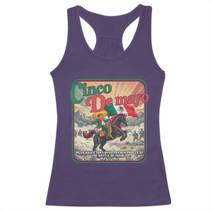 Cinco de Mayo Battle of Puebla Racerback Tank Top Mexican Victory History 1862 TS14 Purple Print Your Wear