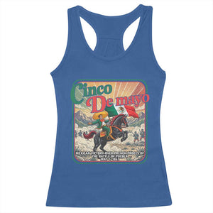 Cinco de Mayo Battle of Puebla Racerback Tank Top Mexican Victory History 1862 TS14 Royal Blue Print Your Wear