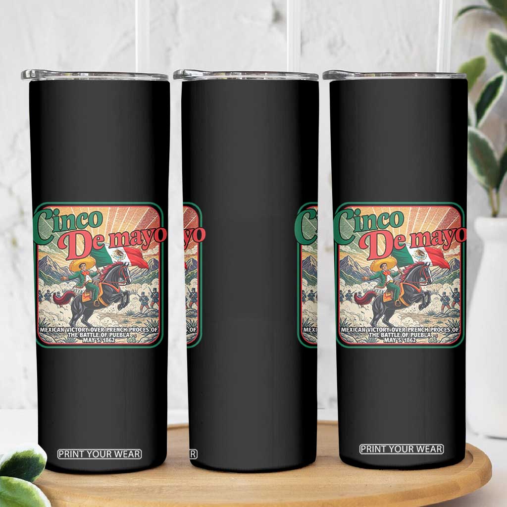 Cinco de Mayo Battle of Puebla Skinny Tumbler Mexican Victory History 1862 TS14 Print Your Wear