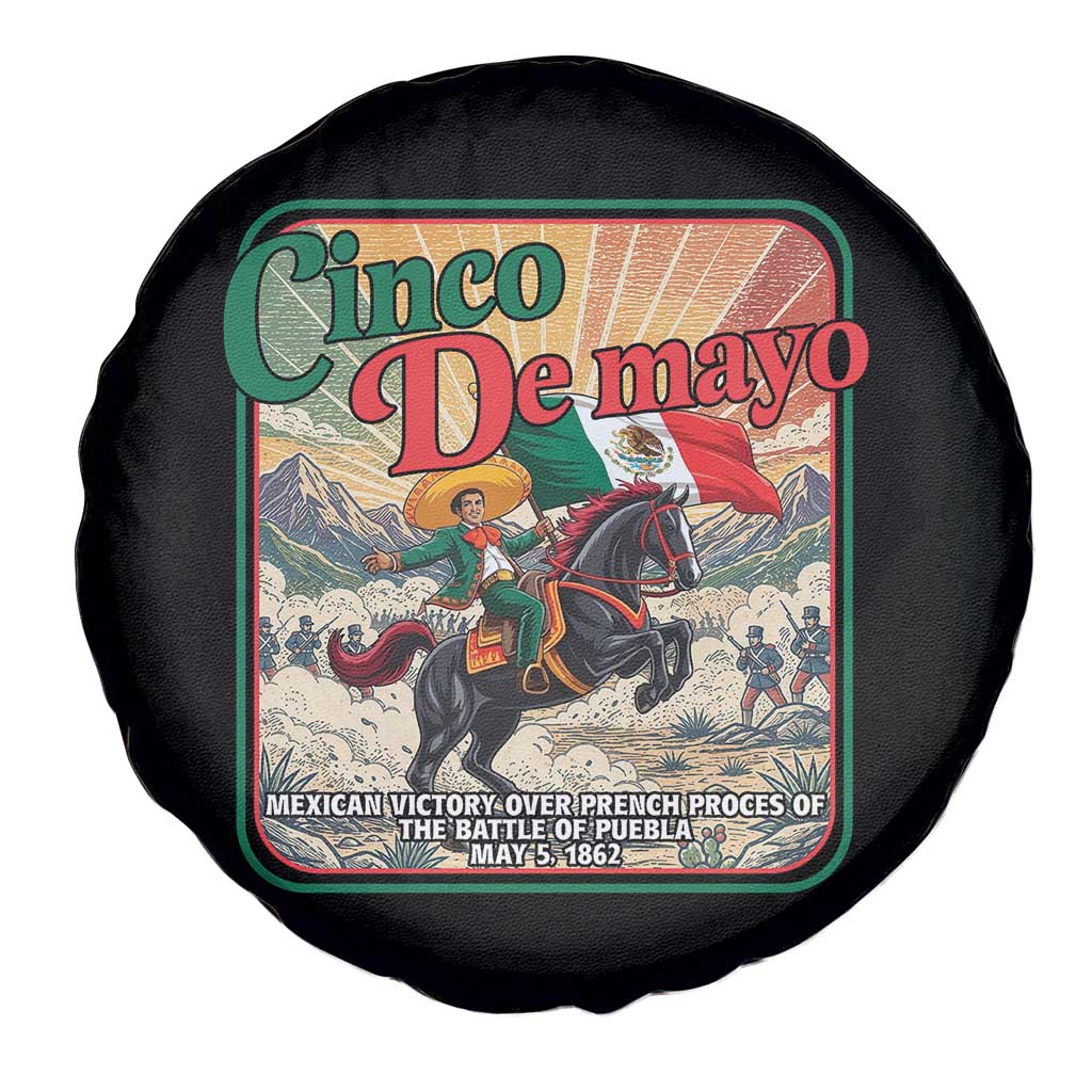 Cinco de Mayo Battle of Puebla Spare Tire Cover Mexican Victory History 1862 TS14 Print Your Wear
