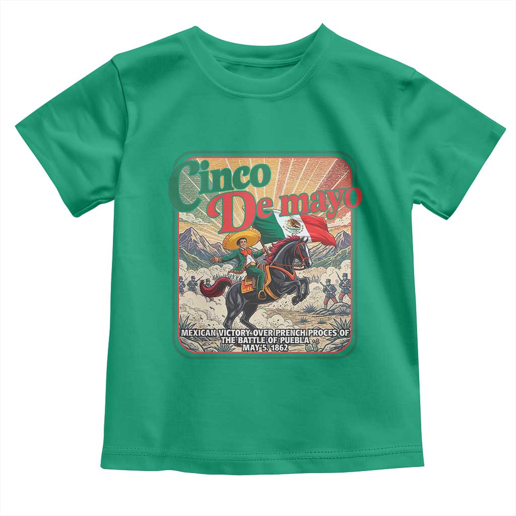 Cinco de Mayo Battle of Puebla Toddler T Shirt Mexican Victory History 1862 TS14 Irish Green Print Your Wear