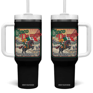 Cinco de Mayo Battle of Puebla Tumbler With Handle Mexican Victory History 1862 TS14 One Size: 40 oz Black Print Your Wear
